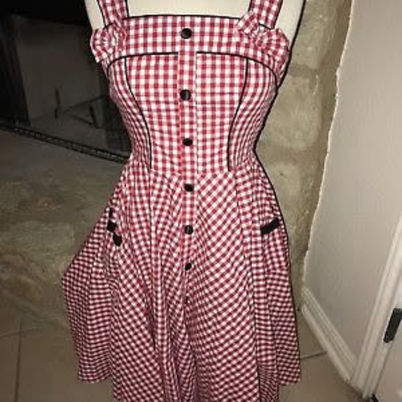 Red Gingham Chantal dress - Picture 8 of 8